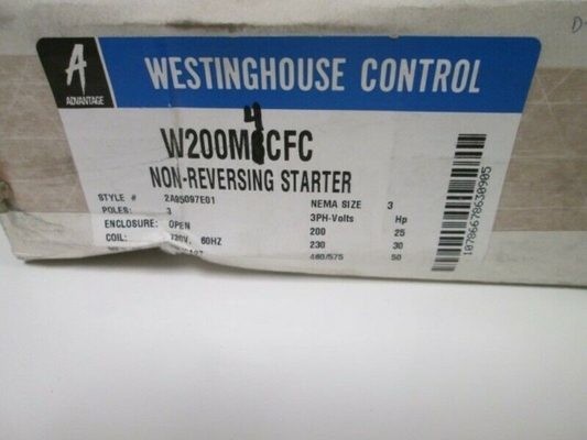 W200M4CFC  WESTINGHOUSE Пускатель без реверса Advantage 3 полюса 600 В 50/60 Гц 120 Вольт