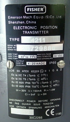 4211 4200-305-24467 новый оригинал, электронный передатчик положения 30V-DC, бренд Fisher.