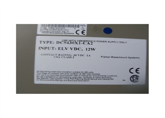 ИНТЕРФЕЙСНЫЙ БЛОК DC9430X1-CA2 44B2733X022 СИГНАЛА ТРЕВОГИ EMERSON DELTAV DC9430X1-CA2