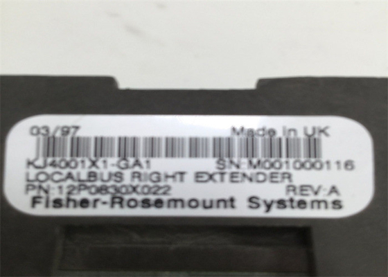 Emerson DeltaV LOCAL KJ4001X1-GA1 12P0830X022 ПРАВЫЙ УДЛИНИТЕЛЬ ШИНЫ Кабель