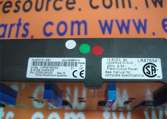 Emerson DeltaV KJ4001X1-BB1 12P0619X032 8 WIDE I/O CARRIER Резервный модуль питания