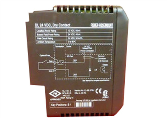 Emerson DeltaV KJ3001X1-BB1 VE4001S2T2 12P0550X142 DI8 Channel 24VDC Карта сухих контактов