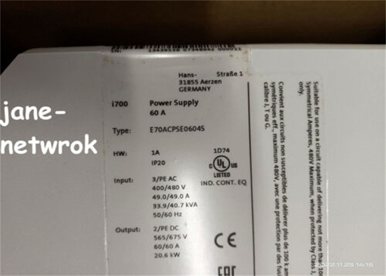 E70ACPSE0604S LENZE Блок питания Выходной ток 60 АМП Входное напряжение 400 В переменного тока