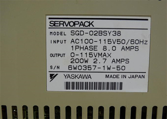 Новые сервоприводы Yaskawa SGD-02AH Рабочая мощность 200 Вт в оригинальной коробке Новый