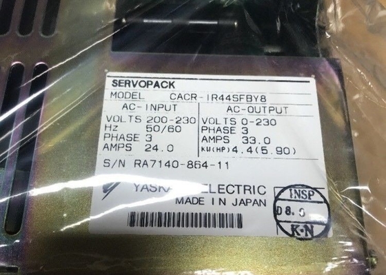 YASKAWA CACR-IR44SFBY8 AC Двигатель 4,4 КВт КАПАЦИЯ 3-ФАЗЫ 50/60 Гц 24 АМП