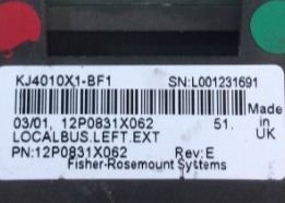 EMERSON KJ4010X1-BF1 Сервоприводы LocalBus Расширитель кабельной сборки 12 VDC