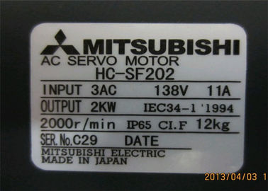 HC-SF202 2 kW Mitsubishi Industrial Servo Motor HC SERIES 200-230VAC 3-фазный двигатель