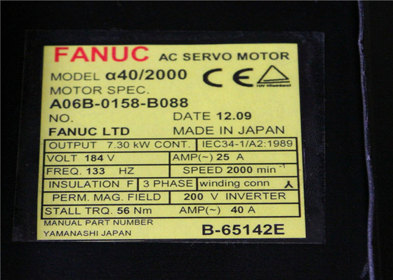 GE FANUC A06B-0158-B088 AC Servo Motor 184V Robot Spare Part Sewing Machine