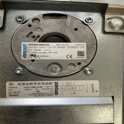 220-240V Industrial Centrifugal Fan 1.77A 400W 400VDB M4E094-EA IP10 R4E355-RM03-05