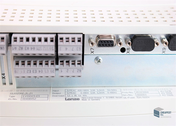 СЕРВОКОНТРОЛЛЕР Lenze EVS9323-ES СЕРИИ 9300, 400/480 В переменного тока, 1,5 кВт (2 л.с.), СЕРВОИНВЕРТОР