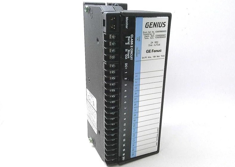 GE Fanuc IC660BBD023 Модуль ввода/вывода Genous Block Sink 16 Кружка 24 VDC Мощность