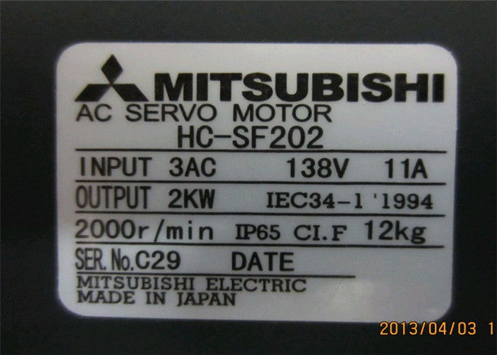 HC-SF202 2 kW Mitsubishi Industrial Servo Motor HC SERIES 200-230VAC 3-фазный двигатель